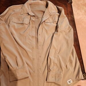 TRUE TIMBER Men's Tan Fishing Jacket